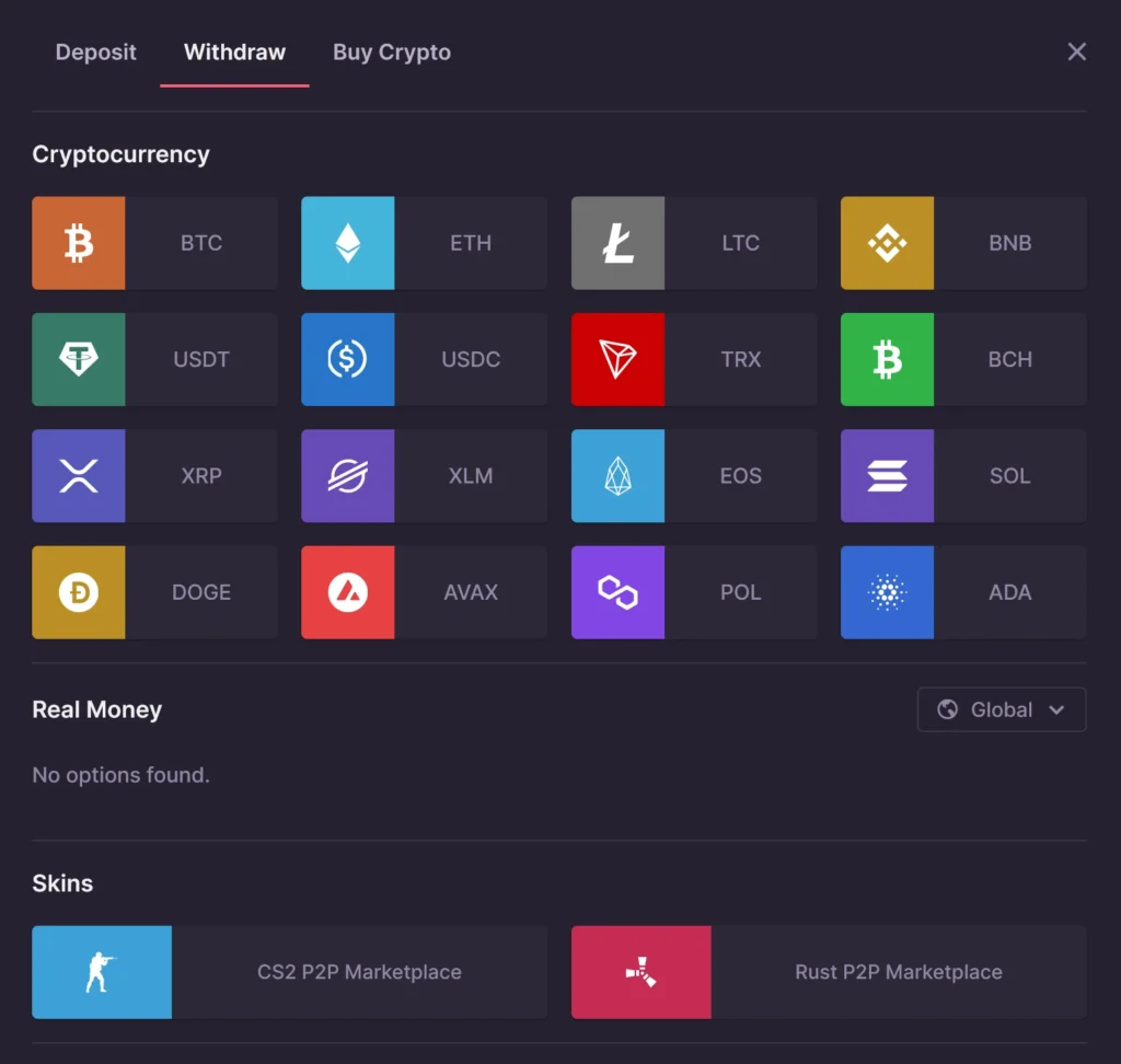 CSGO500 Auszahlungsmethoden – Auszahlungsoptionen für CSGO Glücksspiel