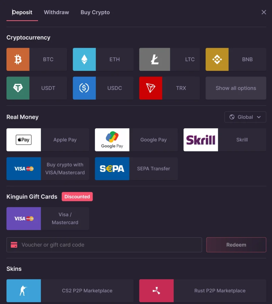 CSGO500 Einzahlungsmethoden – Verfügbare Zahlungsoptionen für CSGO Glücksspiel