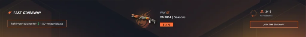 Hellcase Schnelles Giveaway – Treten Sie bei für eine Chance, einen XM1014 Seasons Skin zu gewinnen
