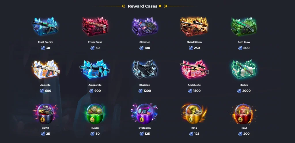 SkinRave Belohnungs-Cases – Schalten Sie exklusive CSGO Cases mit Kristallen frei